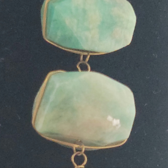 23" Natural Stone Look Necklace w/Beaded Chain and Tassel Detail - Picture 2 of 14